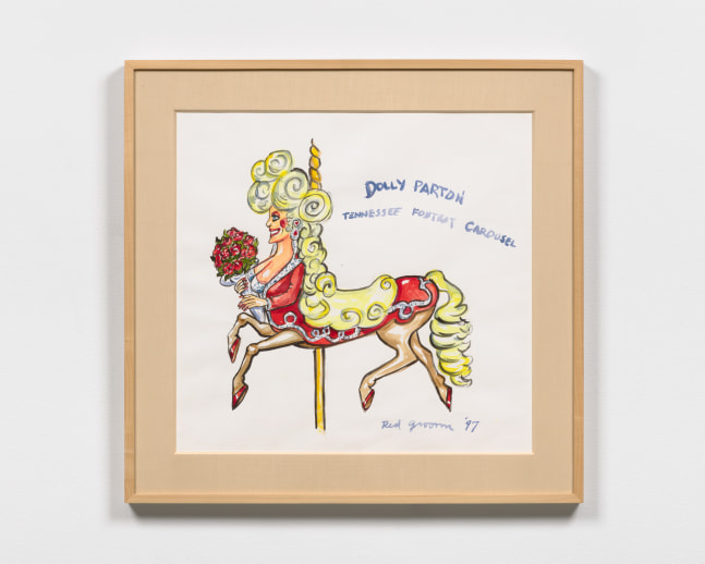 Red Grooms

Dolly Parton, 1997
acrylic on paper
24 1/2 x 26 in. / 62.2 x&amp;nbsp;66 cm
