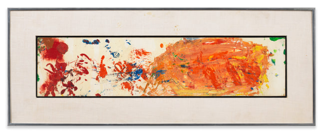 Hans Hofmann

Untitled, 1960-1965 (c)

Oil on panel

5 3/4h x 23 3/4w in

&amp;nbsp;