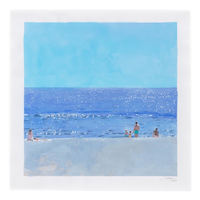 ISCA GREENFIELD-SANDERS

Silver Beach )Blue), 2021

mixed media watercolor with color pencil

14h x 14w in

Framed: 17h x 17w in

&amp;nbsp;