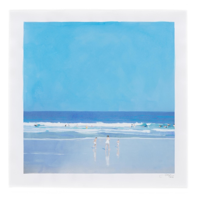 ISCA GREENFIELD-SANDERS

Bathers ( Blue), 2021

Mixed media watercolor with colored pencil

14h x 14w in

Framed: 17h x 17w in

&amp;nbsp;