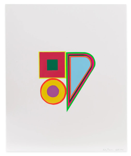 Beverly Fishman

Untitled, 2021

vinyl and paper collage on smooth acid free Bristol paper

17h x 14w in

Framed: 19 1/8h x 16w x 2d in

&amp;nbsp;