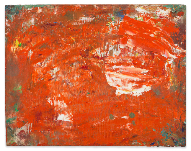 Hans Hofmann

Shimmering Red, 1952

Oil on board

7 1/2h x 9 3/4w in

&amp;nbsp;