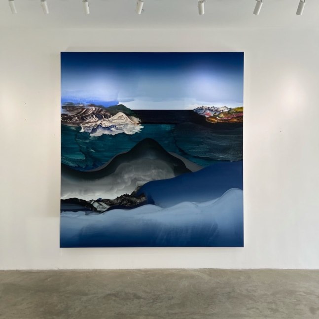 Elliott Green, The Lead Burrito, 2019; oil on linen, 90 x 96 inches (228.6 x 243.84 cm)