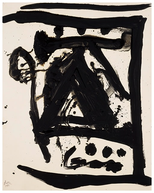 Robert Motherwell

Drunk with Turpentine, 1981

Oil on paper

29h x 23w in

&amp;nbsp;