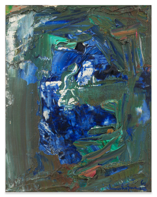 Hans Hofmann

Blue Mountains, 1960

Oil on panel

10h x 8w in

&amp;nbsp;