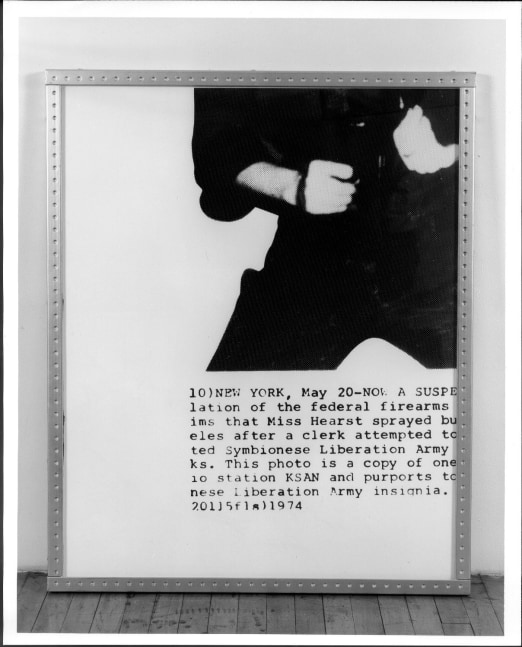 Cady Noland &quot;Untitled&quot; 1991 Silkscreen on paper 40 1/16&quot; x 32 1/8&quot;