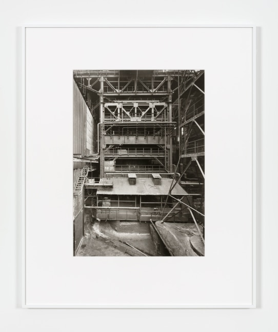 Bernd & Hilla Becher PARTIAL VIEW OF BLAST FURNACE, Unterwellenborn, Thuringen, Germany, 1991 gelatin silver print image: 23 1/2 x 16 3/4 in. (59.7 x 42.5 cm) frame: 36 x 29 1/2 in. (91.4 x 74.9 cm) Edition 3 of 5