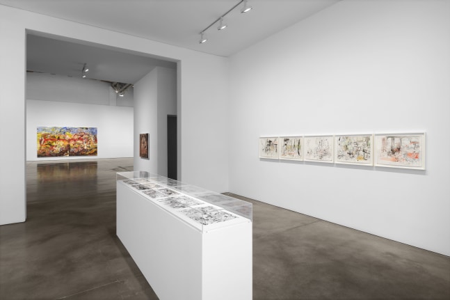 Installation view, Cecily Brown: The 5 Senses, Paula Cooper Gallery, New York, October 24 – December 7, 2024.