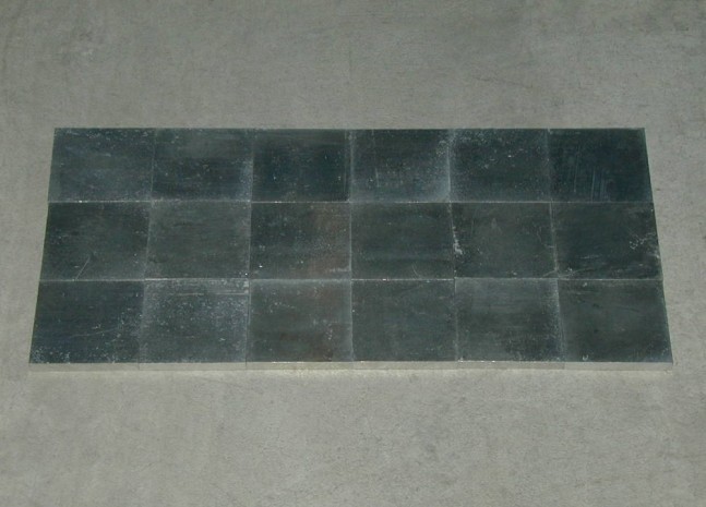 Carl Andre "3 x 6 Al Block" 2000 Aluminum 3/8 3 3/8 x 3 3/8"