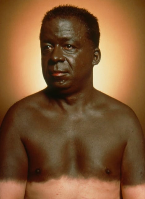 Andres Serrano "The Interpretation of Dreams (White Nigger)" 2001 Cibachrome, silicone, plexiglas, wood frame 60 x 49 1/2"