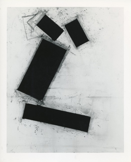 Joel Shapiro &quot;Untitled&quot; 1987 Charcoal on paper 74 3/4&quot; x 60 1/4&quot;