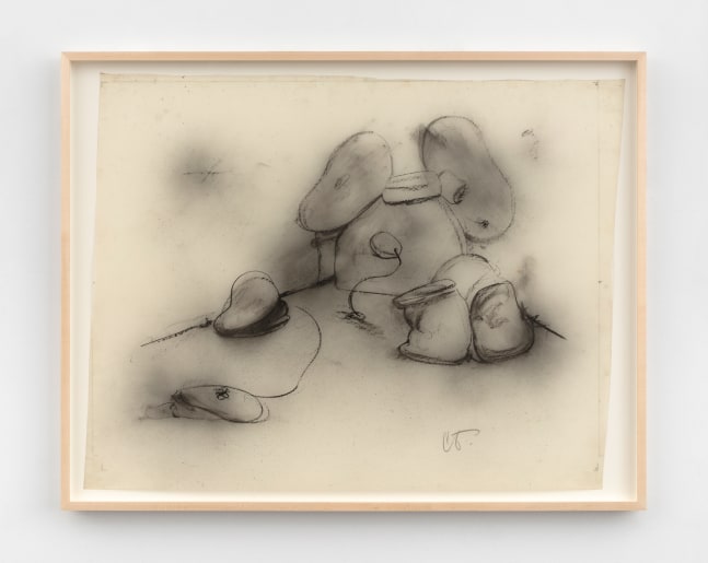 Claes Oldenburg Soft Drum Set, 1972 pencil, crayon, spray enamel on Mylar 31 3/4 x 40 1/2 in. (80.6 x 102.9 cm) frame: 35 1/4 x 44 x 2 1/4 in. (89.5 x 111.8 x 5.7 cm)