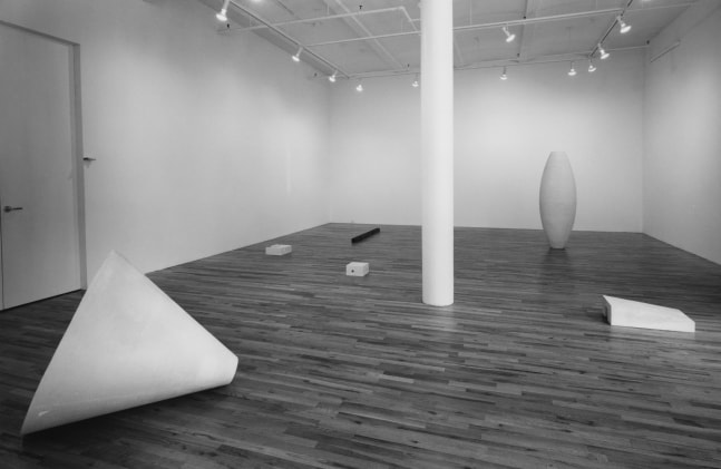 Installation view, Selected Works from 1970s and 1980s, Paula Cooper Gallery, 149 Wooster Street, New York, March 7 - April 11, 1992. © 2025 Joel Shapiro / Artists Rights Society (ARS), New York. Courtesy Paula Cooper Gallery, New York. Photo: Geoffrey Clements.