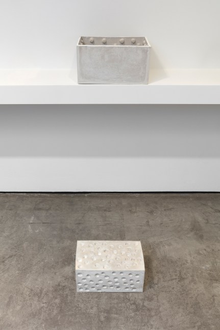 Veronica Ryan
Between Spaces, 2011
Ultracal
wall: 16 x 9 3/4 x 8 1/2 in. (40.6 x 24.8 x 21.6 cm)
floor: 15 3/4 x 9 x 7 1/2 in. (40 x 22.9 x 19.1 cm)