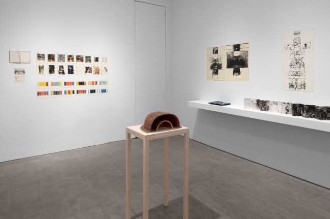 Installation view, Robert Grosvenor & David Novros, February 27 – April 10, 2021