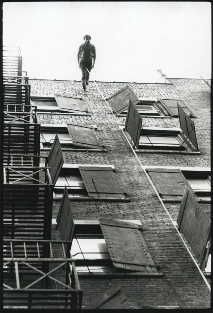 Peter Moore Trisha Brown's "Man Walking Down the Side of a Building", 80 Wooster st., New York, April 18, 1970 gelatin silver print 10 x 8 in. (25.4 x 20.3 cm)
