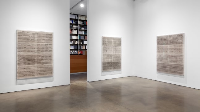 Installation view, Charles Gaines, March 31 – April 30, 2016