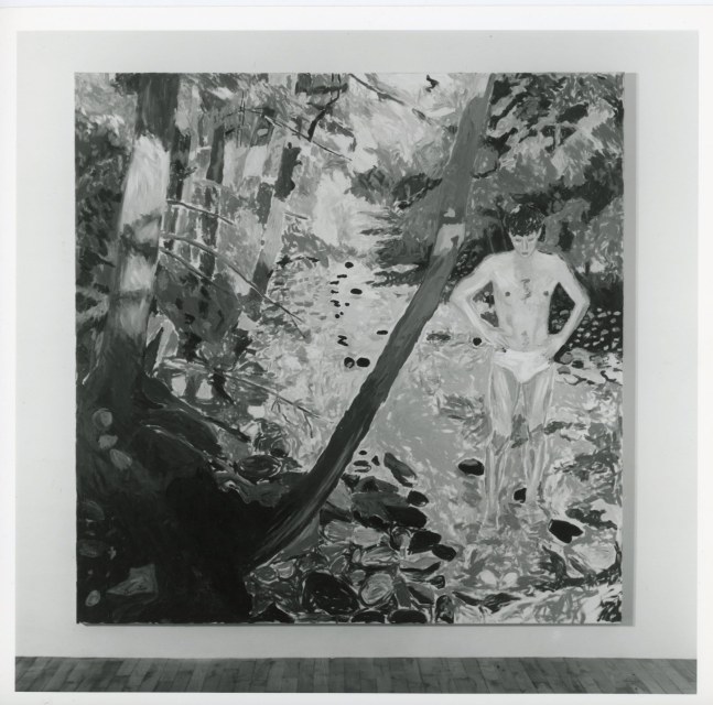 Jennifer Bartlett &quot;Up the Creek&quot; 1981-82 Oil on canvas 84&quot; x 84&quot;