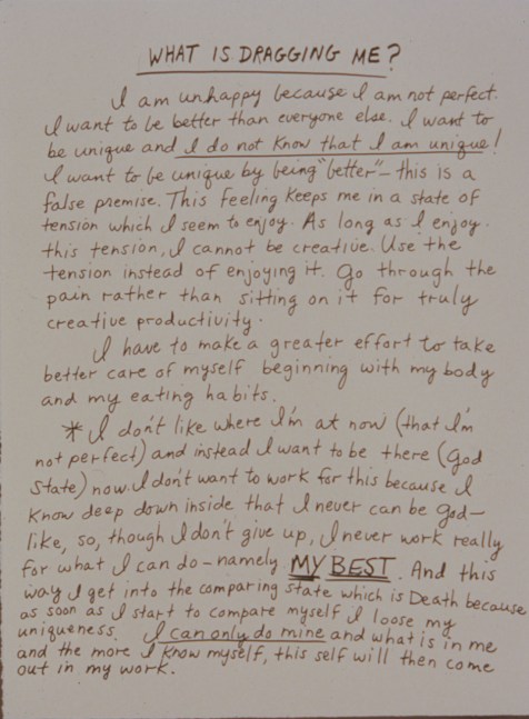 Jonathan Borofsky &quot;What is Draggin Me?&quot; 1986 1 color screenprint printed on Arches 88 paper 30 1/2&quot; x 22 1/2&quot;