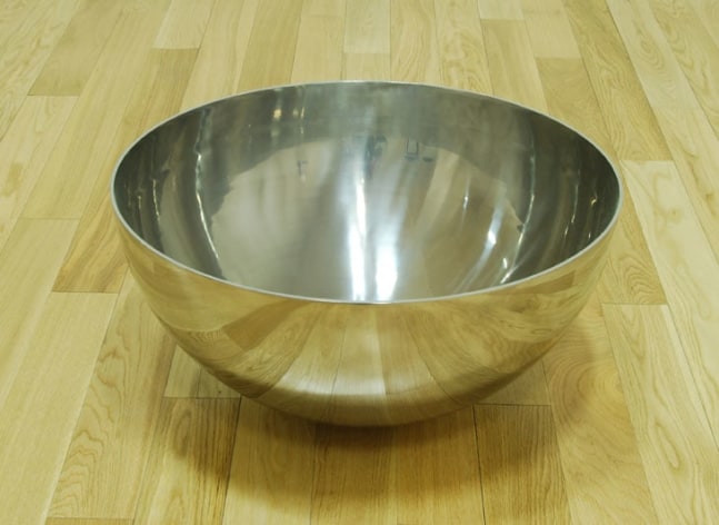 Meg Webster "Titanium Hemisphere" 2008 Titanium 11 1/2 x 21 in. (diameter)