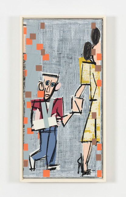 Michael Hurson Only Child (For Paula), 1990 oil and silkscreen on canvas 32 x 16 in. (81.3 x 40.6 cm)