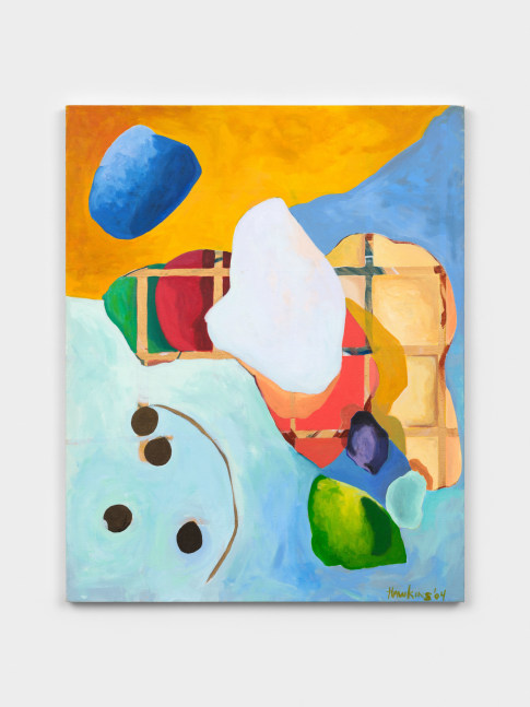 Cynthia Hawkins Clusters: Eta and Ecru Don't Live in the Same Neighborhood, 2004 acrylic on canvas 50 x 40 in. (127 x 101.6 cm)