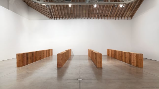 Installation view, Carl Andre, Redoubt, October 27 – December 22, 2012