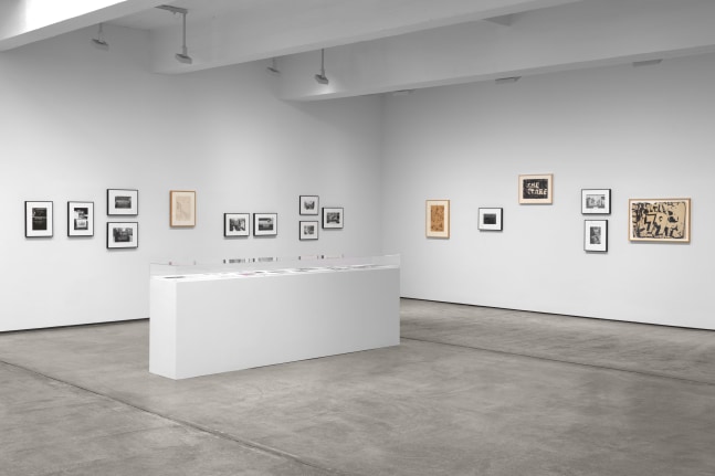 Installation view, Peter Moore & Claes Oldenburg New York Streets & Signs, Paula Cooper Gallery, New York, April 17 – June 14, 2025. Courtesy Paula Cooper Gallery, New York. Photo: Steven Probert