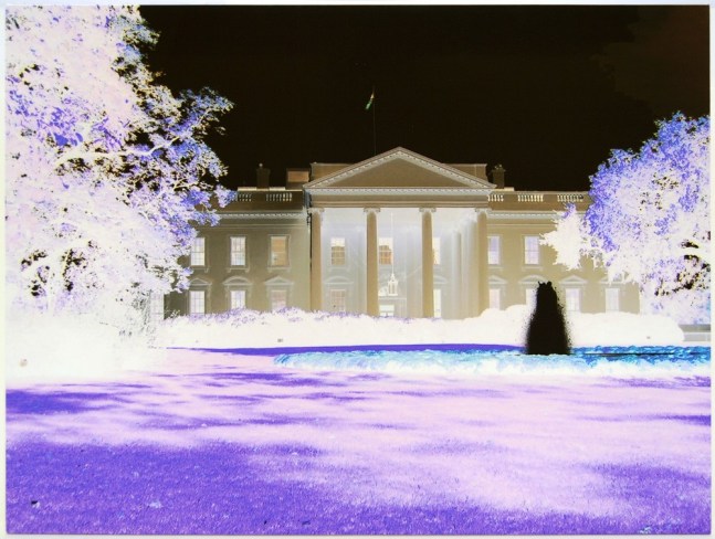 Wayne Gonzales "White House" 2005/07 Inkjet on canvas, from an original photo by the artist 30 x 40 in.