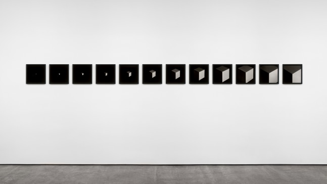 Sol LeWitt Cube, 1997 twelve gelatin-silver prints each: 11 x 11 in. (27.9 x 27.9 cm) framed each: 11 1/2 x 11 1/2 x 1 1/4 in. (29.2 x 29.2 x 3.1 cm)
