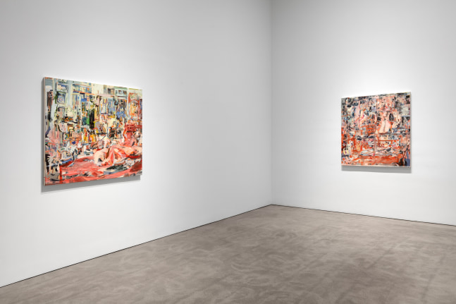Installation view, Cecily Brown, October 15 – November 21, 2020