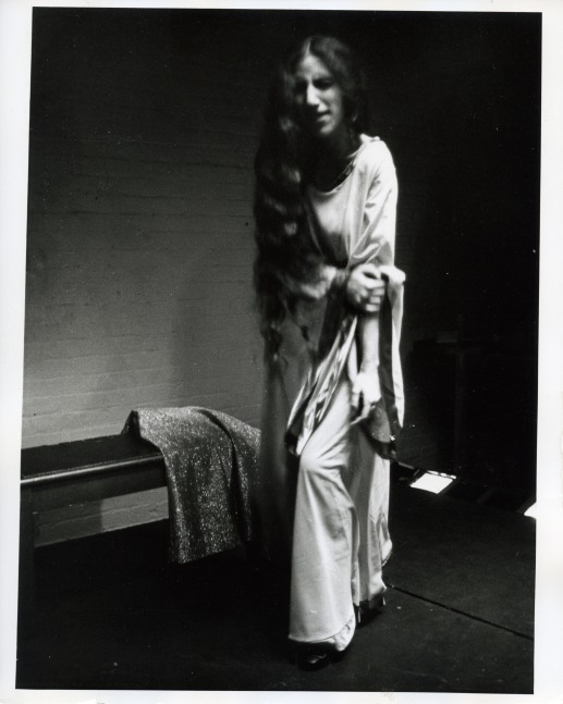 Peter Moore Diane di Prima, "Monuments", March 16, 1968 gelatin silver print image: 9 1/2 x 7 1/4 in. (24.1 x 18.4 cm) paper: 10 x 8 in. (25.4 x 20.3 cm) frame: 16 1/2 x 12 1/2 x 3/4 in. (41.9 x 31.8 x 1.9 cm)