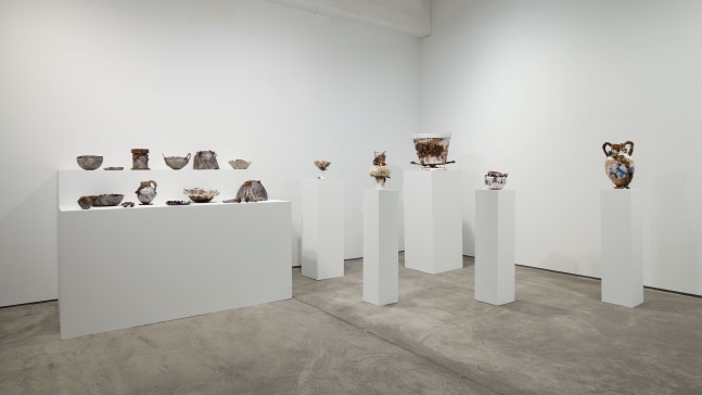 Installation view, Liz Glynn, Justin Matherly, Amy O’Neill, Nadine Robinson, Michael Sailstorfer, Sculpture, January 28 – March 12, 2011