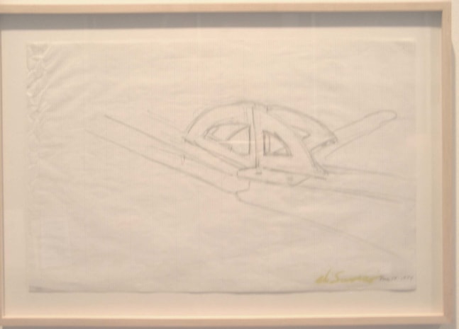 Mark di Suvero "Untitled" 1974 Pencil, marker on graph paper 11 x 17 in.