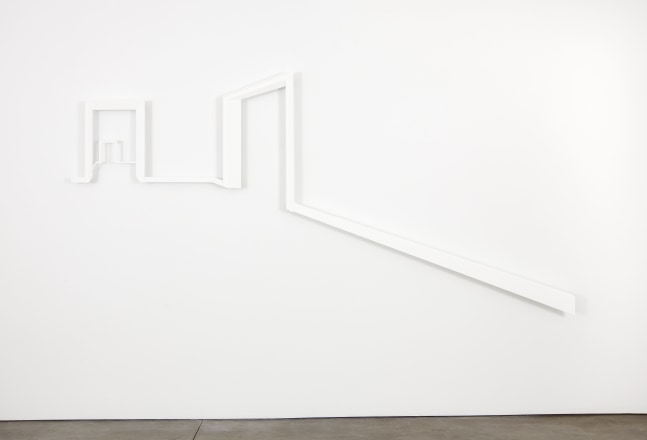 Walid Raad Section 88: Views from inner to outer compartment_ACT XXI_Scene VIII, 2011 painted high density foam 53 1/2 x 110 1/2 x 2 in. (135.9 x 280.7 x 5.1 cm), Edition of 3, 2 AP