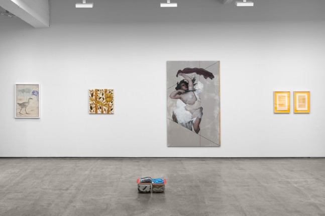 Installation view, Books: A Group Exhibition, Paula Cooper Gallery, New York, January 6 – February 10, 2024. Photo: Steven Probert.