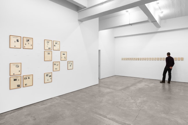 Installation view of Sarah Charlesworth: Modern History at Paula Cooper Gallery
