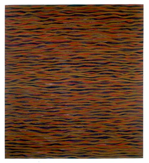 Sol LeWitt "Horizontal Brushstrokes" 2004 Gouache on paper 66 1/2 x 59 5/8 in.