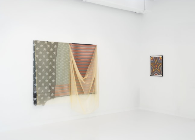 Installation view, FOUR PLAY: Eric N. Mack, Cynthia Hawkins, Alan Shields, Sol LeWitt, Paula Cooper Gallery, West Palm Beach, Florida, February 1 – March 2, 2025. Photo: Oriol Tarridas.