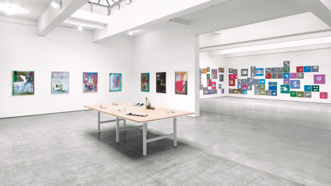 Installation view, Kelley Walker, February 22 – March 29, 2014