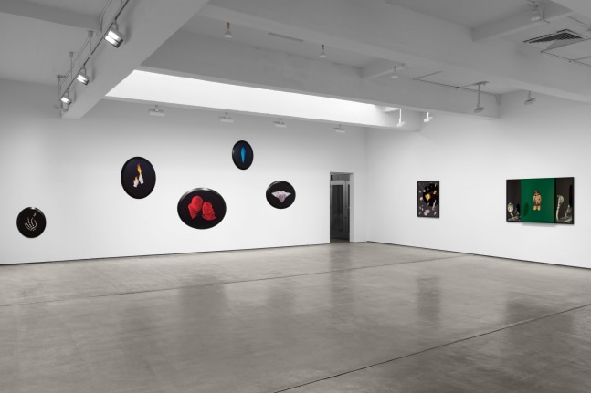 Installation view, Sarah Charlesworth: Desire and Seduction,  Paula Cooper Gallery, New York, February 20– March 29, 2025. © The Estate of Sarah Charlesworth. Courtesy Paula Cooper Gallery, New York. Photo: Steven Probert