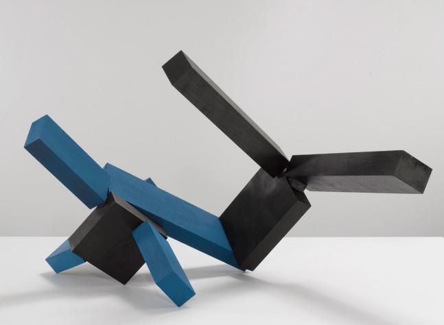 Joel Shapiro Untitled, 2011-2012 wood and casein 15 3/4 x 27 x 20 3/4 in. (40 x 68.6 x 52.7 cm)