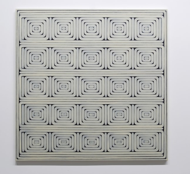 Dan Walsh "Antique White" 2008 Acrylic on canvas 70 x 70 in.