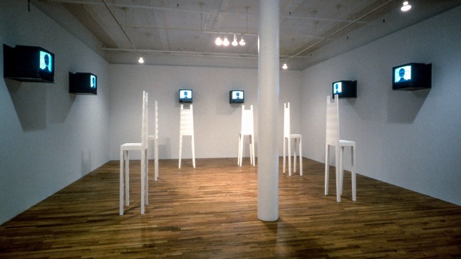 Installation view, Deafman Glance: A Video Installation, Robert Wilson, Paula Cooper Gallery, 149 Wooster Street, New York, December 2 - 23, 1991. © Robert Wilson. Courtesy Paula Cooper Gallery, New York.