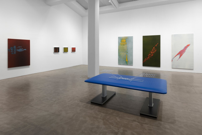 Installation view, Tauba Auerbach, A BROKEN STREAM, November 10 – December 15, 2018