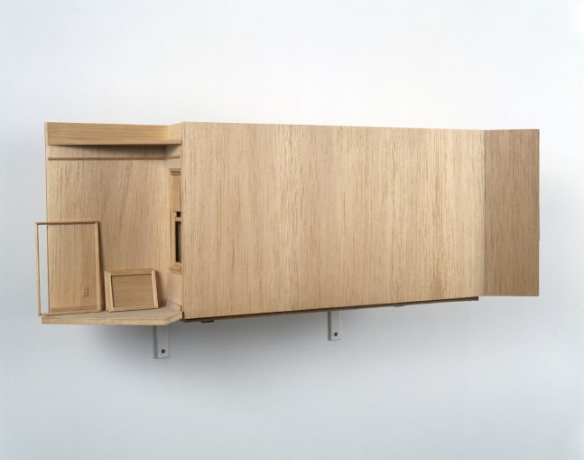 Michael Hurson Corner of a Studio/View of an Exhibition, 1973 balsa wood 9 1/8 x 28 x 8 7/8 in. (23 x 71 x 22 cm)