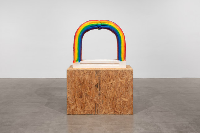 Justin Matherly
untitled, 2020 GFRG, synthetic spray paint
sculpture: 36 x 41 x 8 in. (91.4 x 104.1 x 20.3 cm)
pedestal: 32 1/2 x 20 x 48 in. (82.6 x 50.8 x 121.9 cm)
overall: 69 x 20 x 48 in. (175.3 x 50.8 x 121.9 cm)