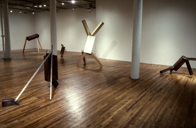 Installation view, Joel Shapiro, Paula Cooper Gallery, 155 Wooster Street, New York, November 8 - December 6, 1968. © 2025 Joel Shapiro / Artists Rights Society (ARS), New York. Courtesy Paula Cooper Gallery, New York. Photo: D. James Dee
