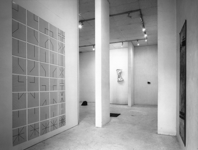 Installation view, Paula Cooper at Yvon Lambert, 5 Rue Du Grenier-Saint-Lazare, Paris, February 16 - March 15 1980. Photo: Andre Morain.