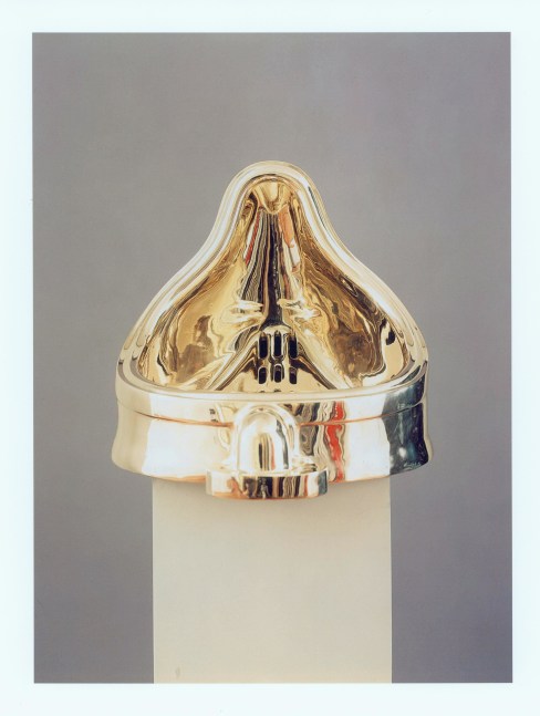 Sherrie Levine "Fountain (After Marcel Duchamp)" 1991 Bronze and artist's wood base 26 x 14 1/2 x 14 in.